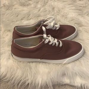 Burgundy Keds lace ups that have never been worn